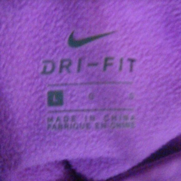 Nike Dri-Fit Purple Funnel Neck Fleece Lined Hoodie - Picture 6 of 8